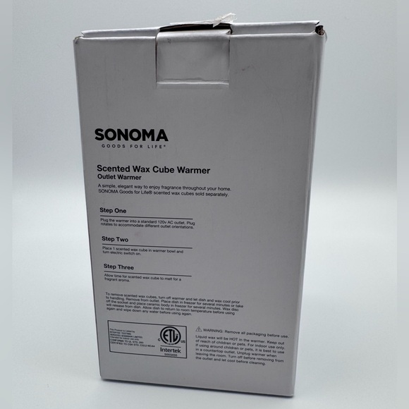 Sonoma Scented Wax Cube Warmer - Gray - Picture 3 of 4